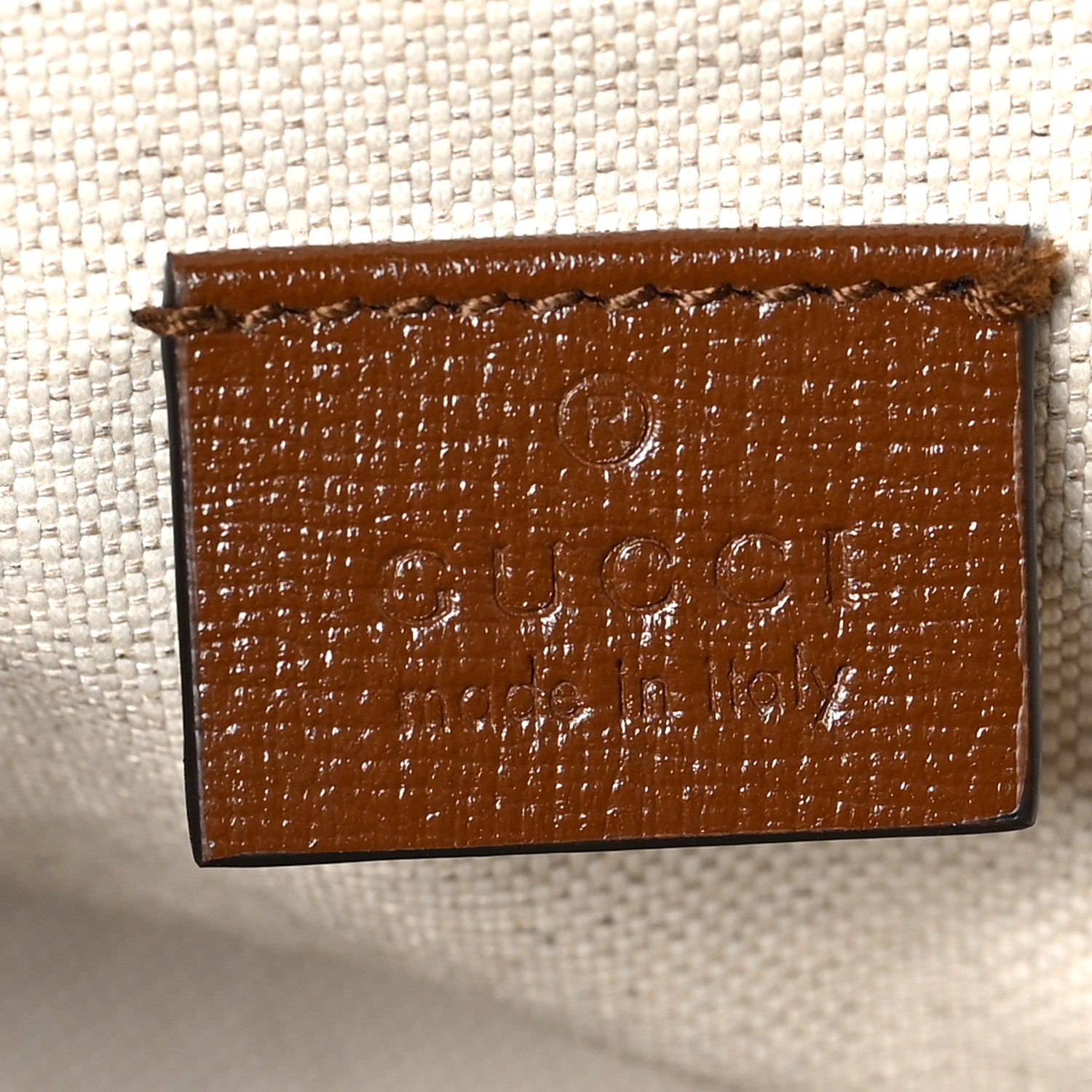 Gucci GG Supreme Monogram Azalea Calfskin Web Mini Horsebit 1955 Shoulder Bag Beige Ebony Brown Sugar 6 of 9