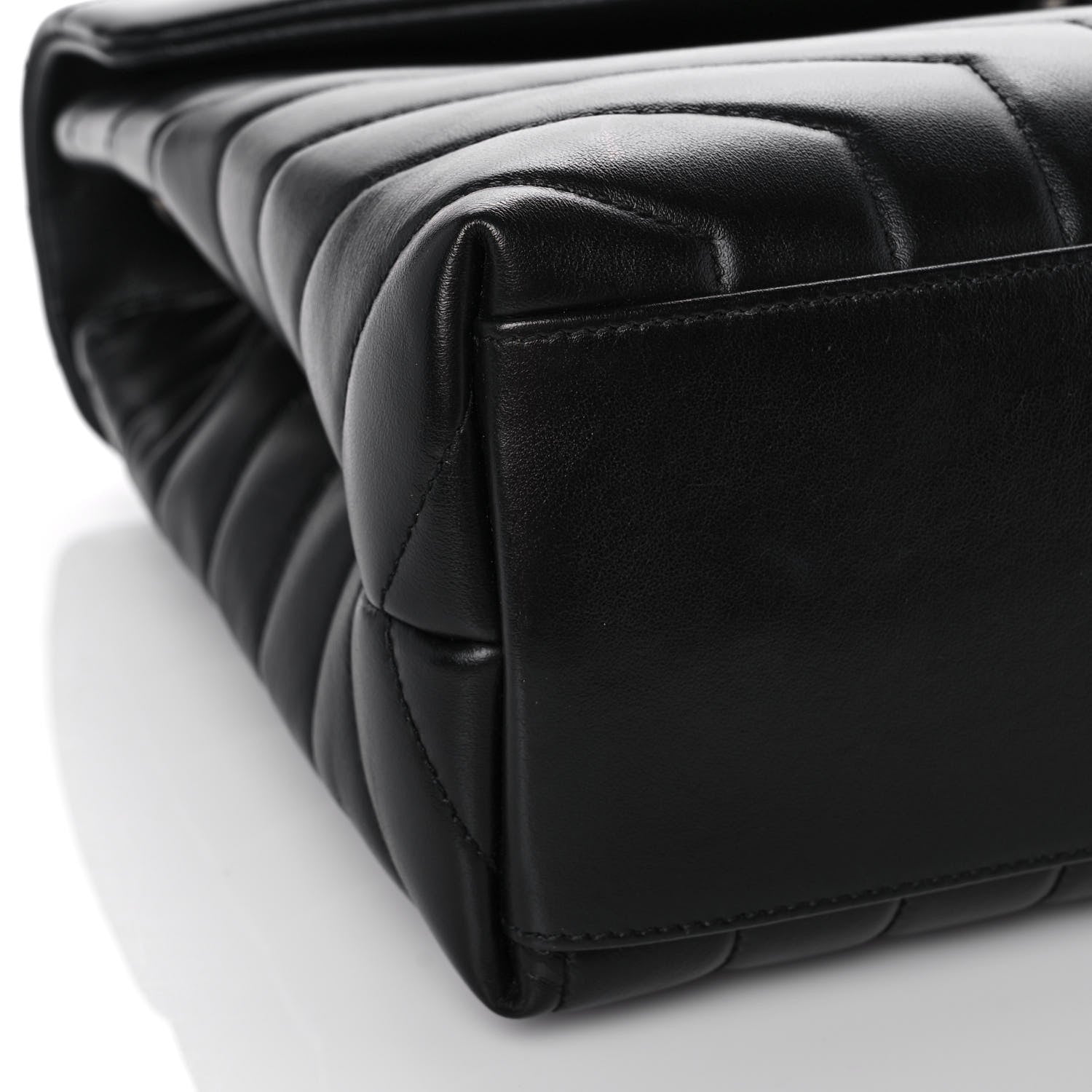 Saint Laurent Calfskin Y Quilted Monogram Medium Loulou Chain Satchel Black 8 of 15