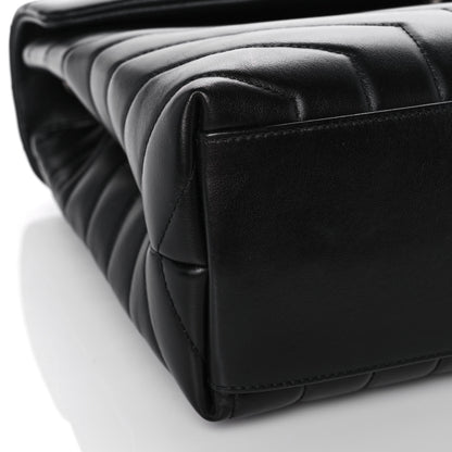 Saint Laurent Calfskin Y Quilted Monogram Medium Loulou Chain Satchel Black 8 of 15