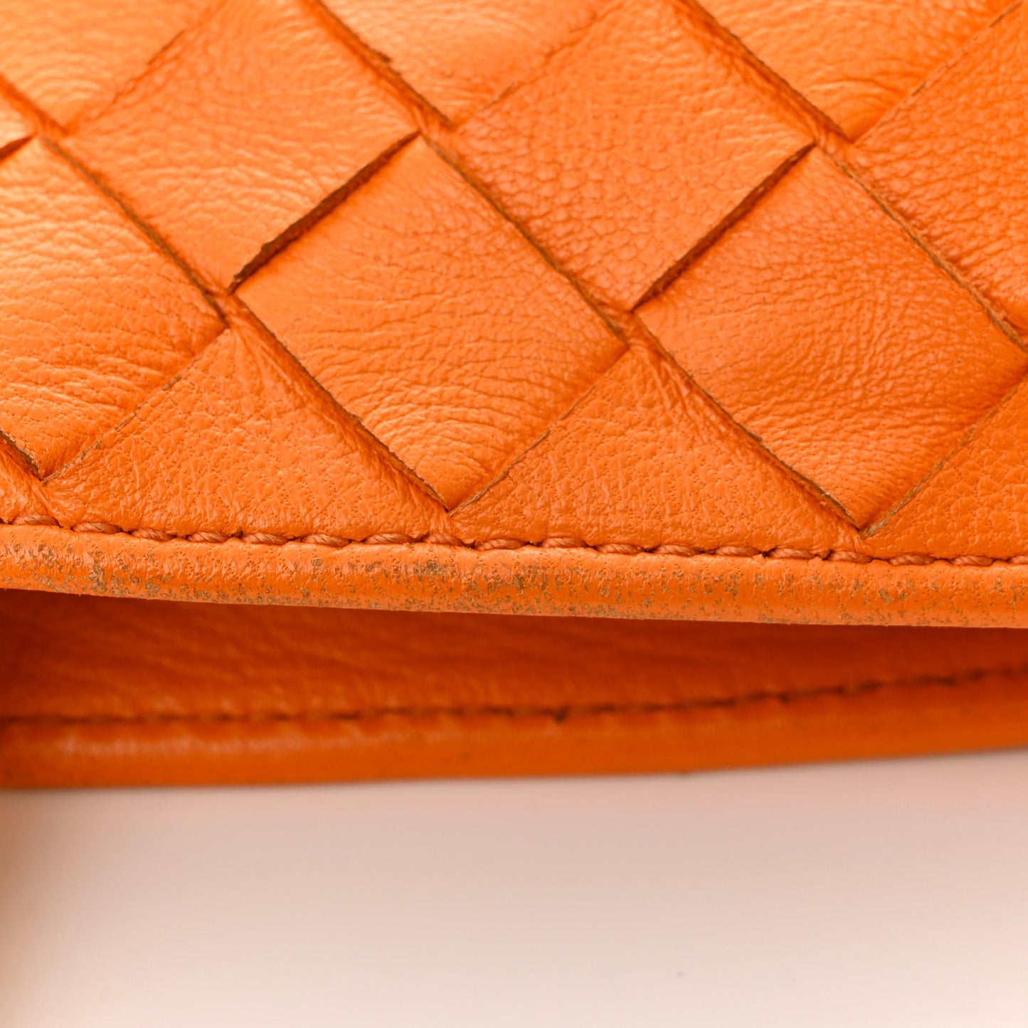 Nappa Intrecciato BV Twist Orange