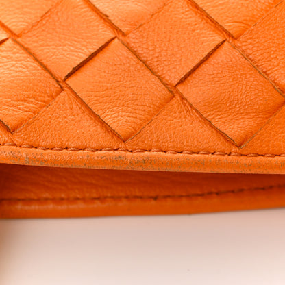 Bottega Veneta Nappa Intrecciato BV Twist Orange 12 of 14