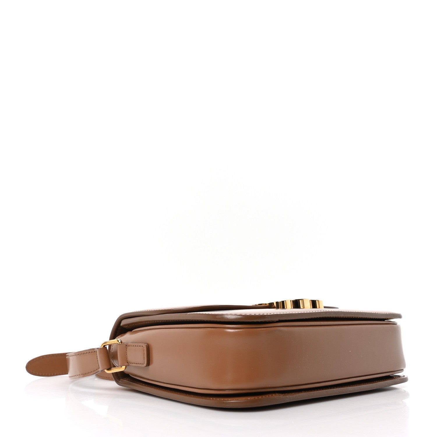 Celine Shiny Calfskin Medium Triomphe Bronze 4 of 10