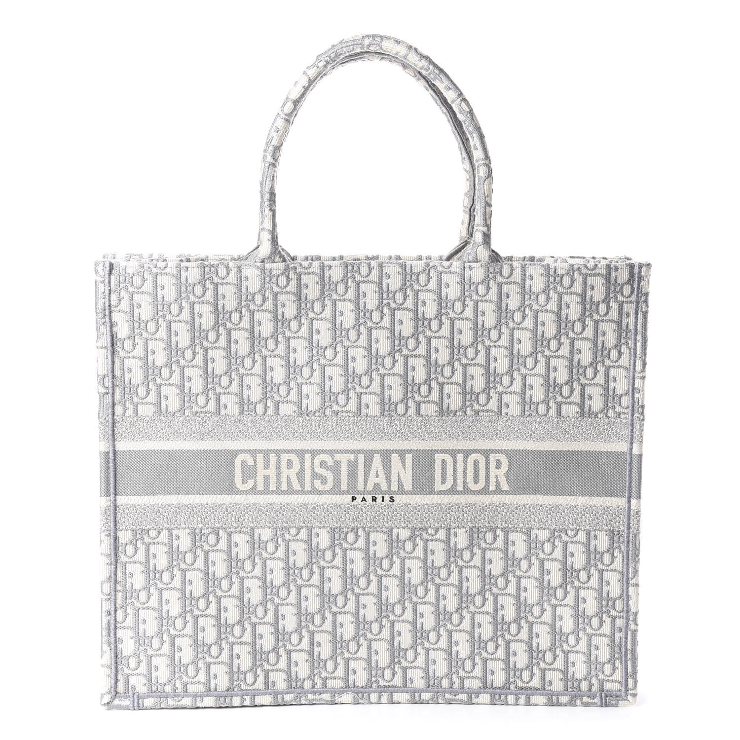 Christian Dior Oblique Large Book Tote Grey 1 of 8