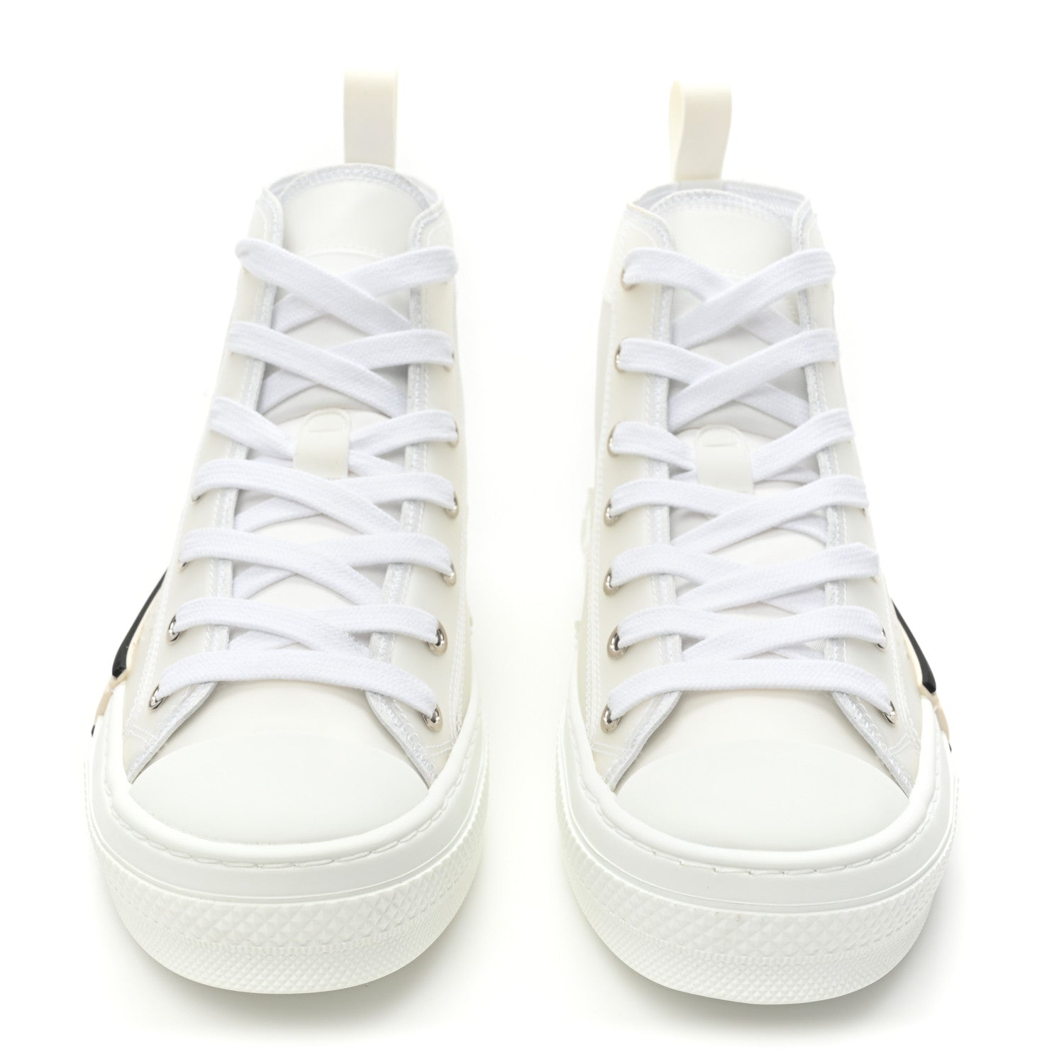 Christian Dior Canvas Womens B23 High Top Sneakers 37 White 2 of 9