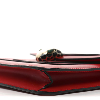 Bulgari Calfskin Small Serpenti Forever Snake Strap Crossbody Bag Red 9 of 9