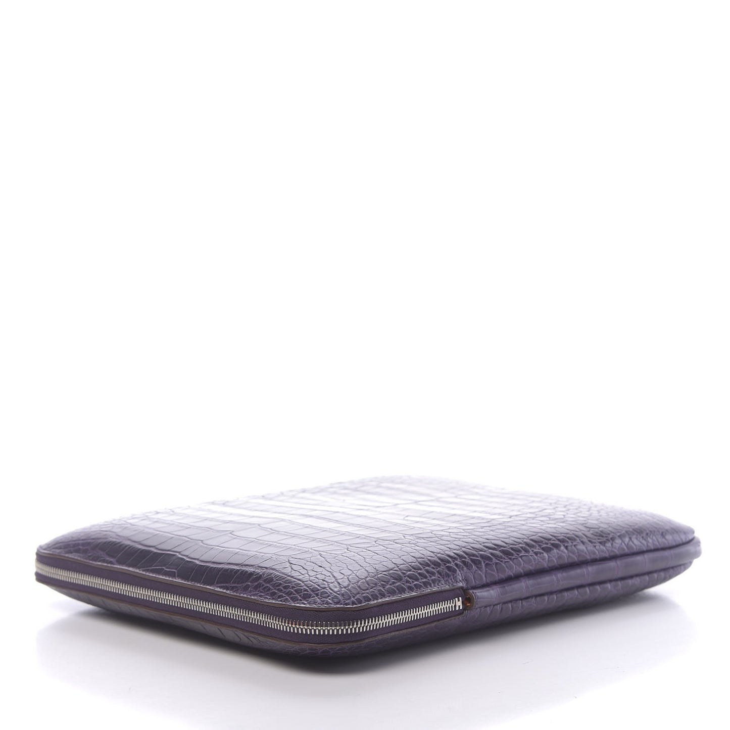 Matte Alligator Petit H Laptop Case Amethyst