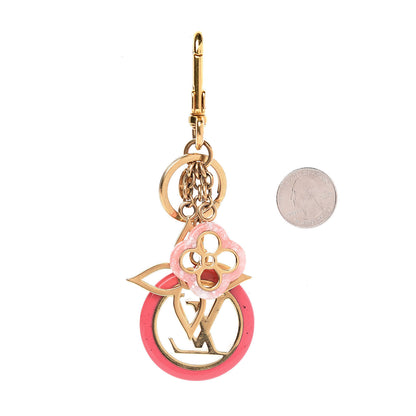 Louis Vuitton Colorline Bag Charm Key Holder Pink Glitter 2 of 2