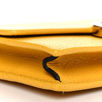 Gucci Dollar Calfskin Interlocking G Chain Wallet New Buttercup 7 of 8
