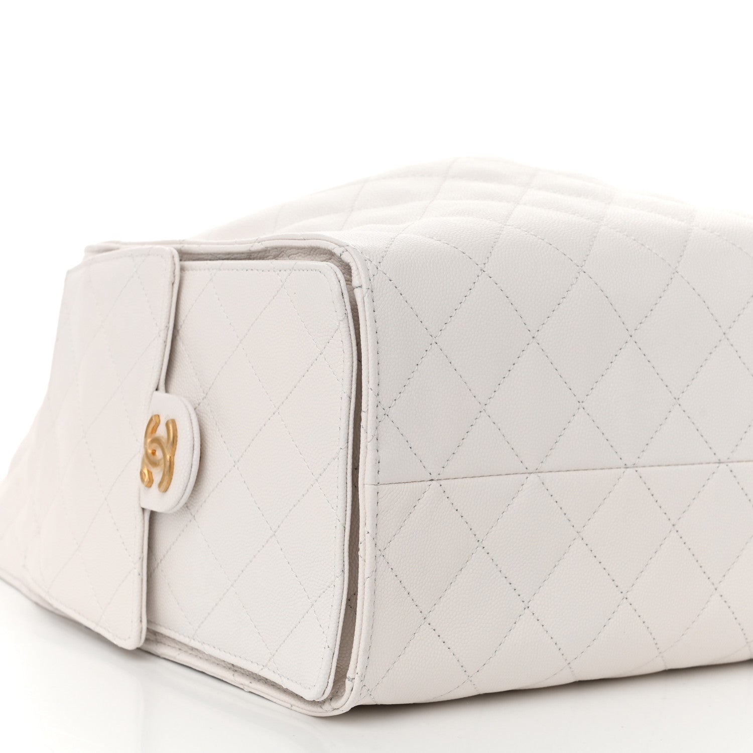 Chanel Caviar Quilted Medium Chanel 25 Handbag White 10 of 11