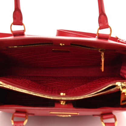 Prada Saffiano Lux Medium Tote Fuoco 12 of 19