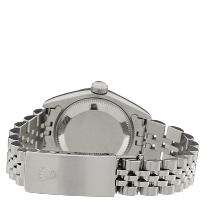 Rolex Stainless Steel 18K White Gold Diamond 26mm Oyster Perpetual Datejust Watch Silver 79174 3 of 4