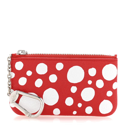 Louis Vuitton LV X YK Empreinte Infinity Dots Key Pouch Red White 1 of 9