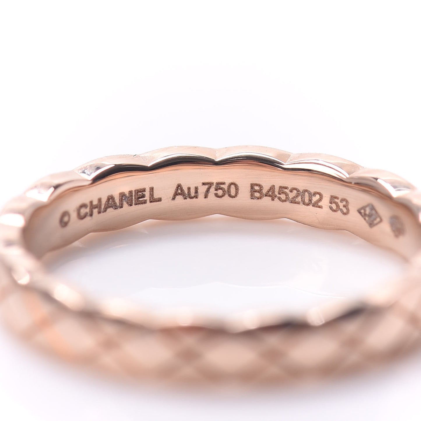 18K Beige Gold Mini Coco Crush Ring 53 6.25
