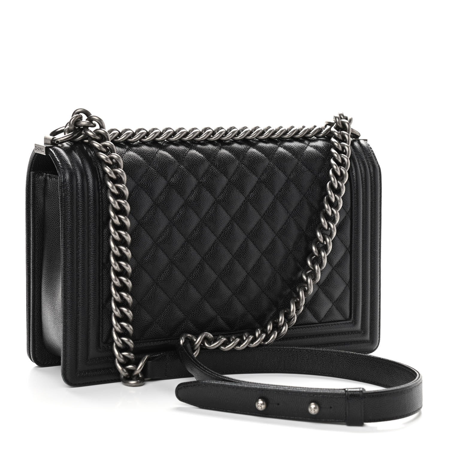 Chanel Caviar Quilted New Medium Boy Flap Black 3 of 10