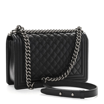 Chanel Caviar Quilted New Medium Boy Flap Black 3 of 10
