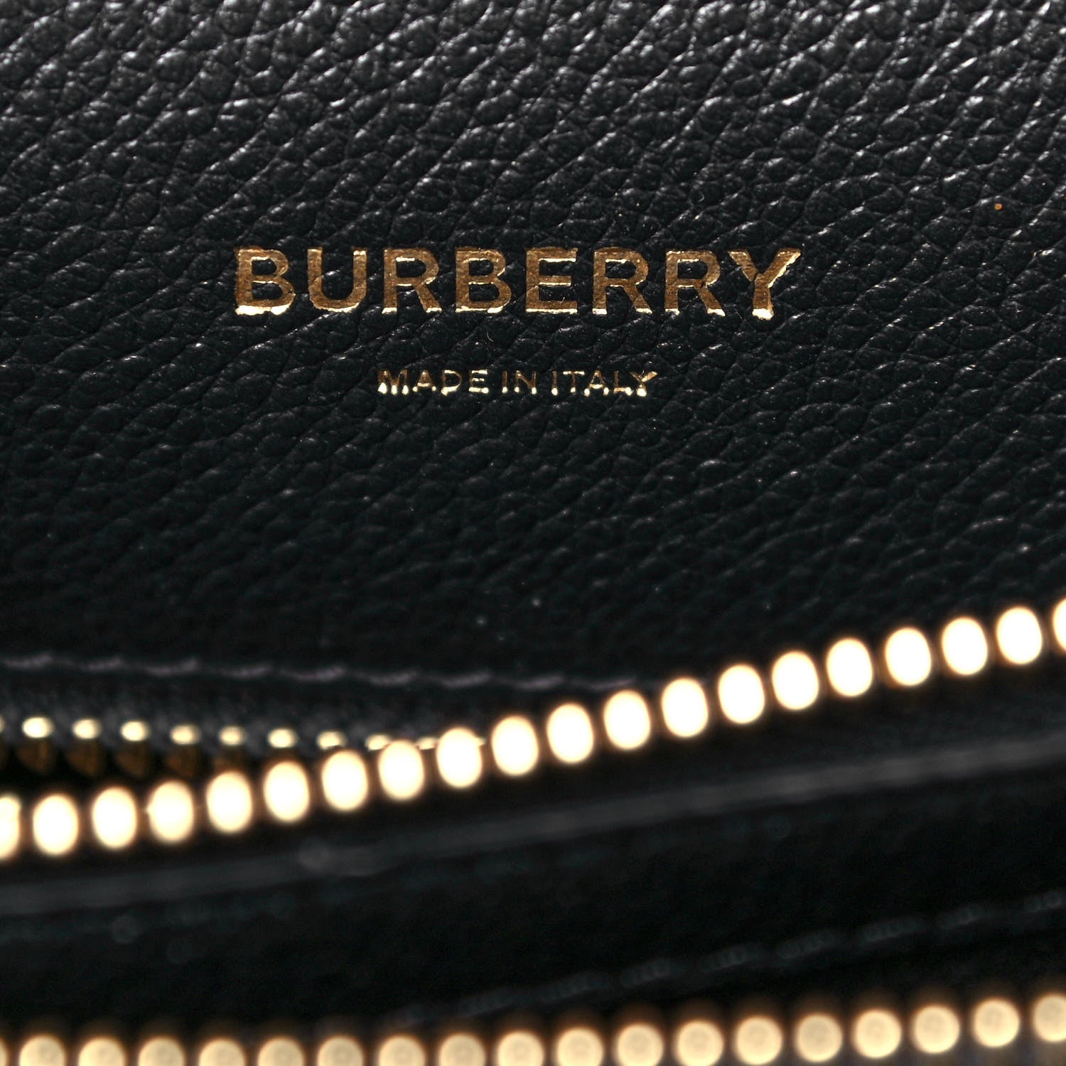 Burberry Grainy Calfskin Medium Title Bag Black 5 of 11