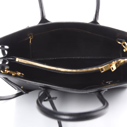 Saint Laurent Grained Calfskin Small Sac De Jour Black 5 of 10