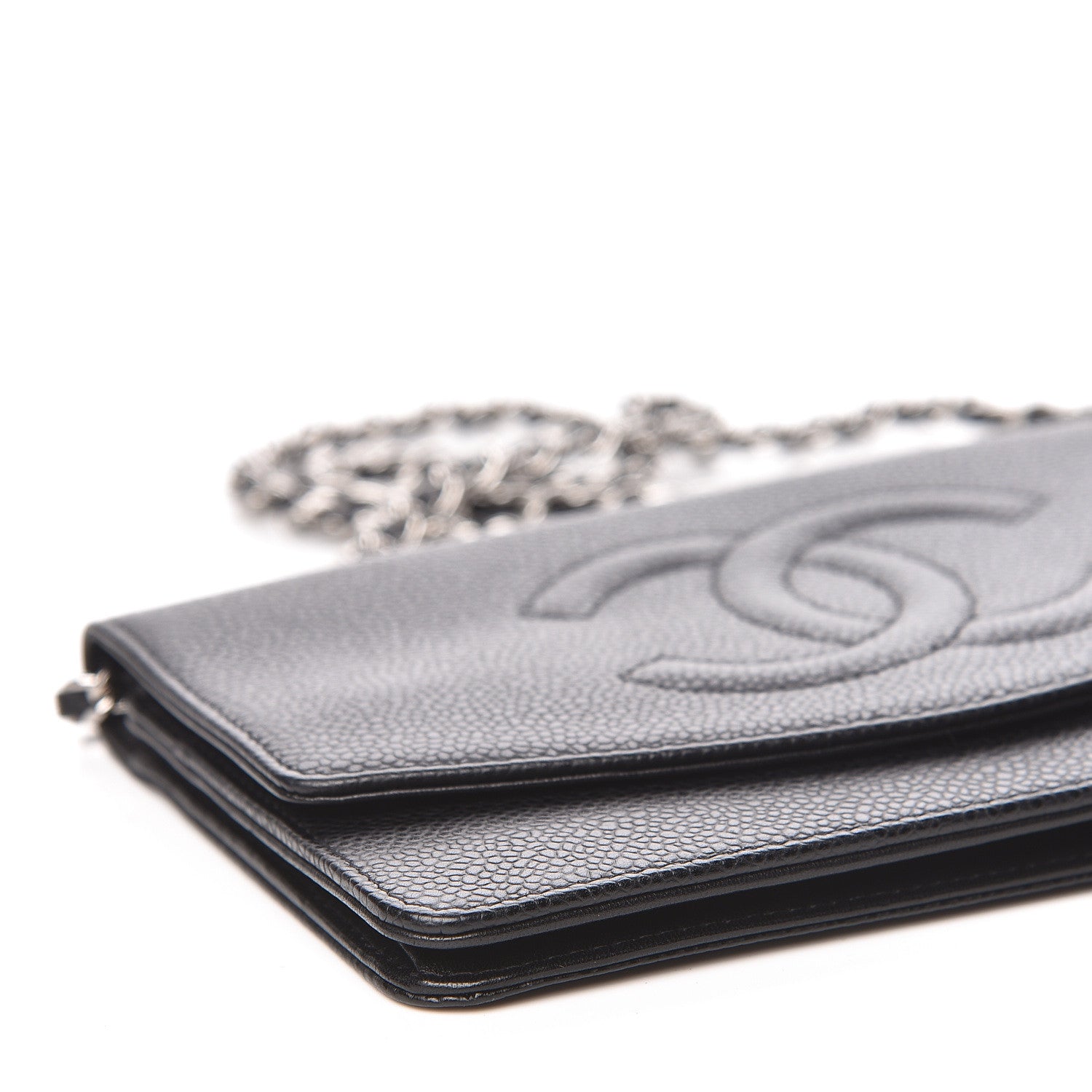 Chanel Caviar Timeless CC Wallet On Chain WOC Black 11 of 14