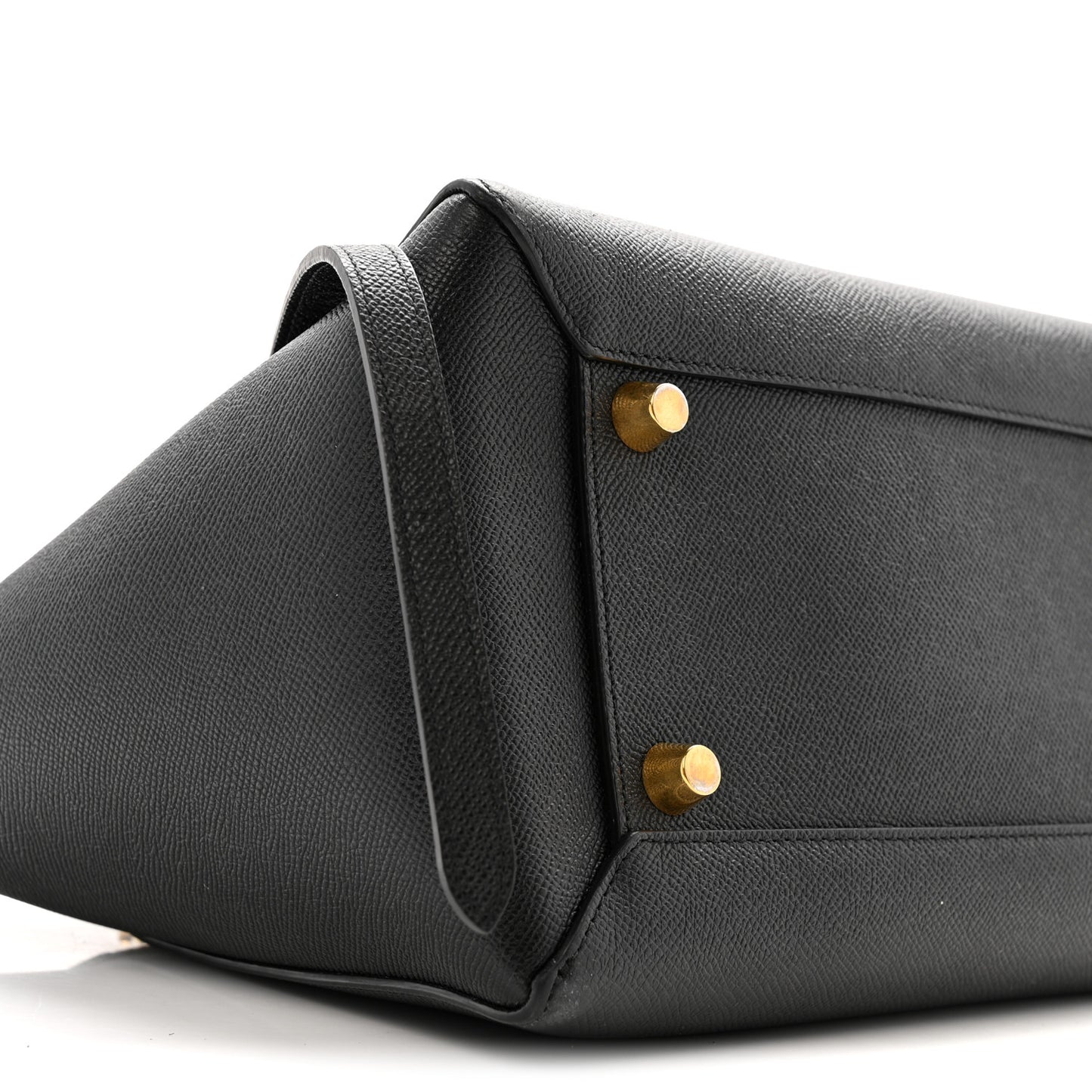Grained Calfskin Mini Belt Bag Black
