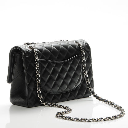 Chanel Lambskin Quilted Medium Double Flap Black 3 of 8