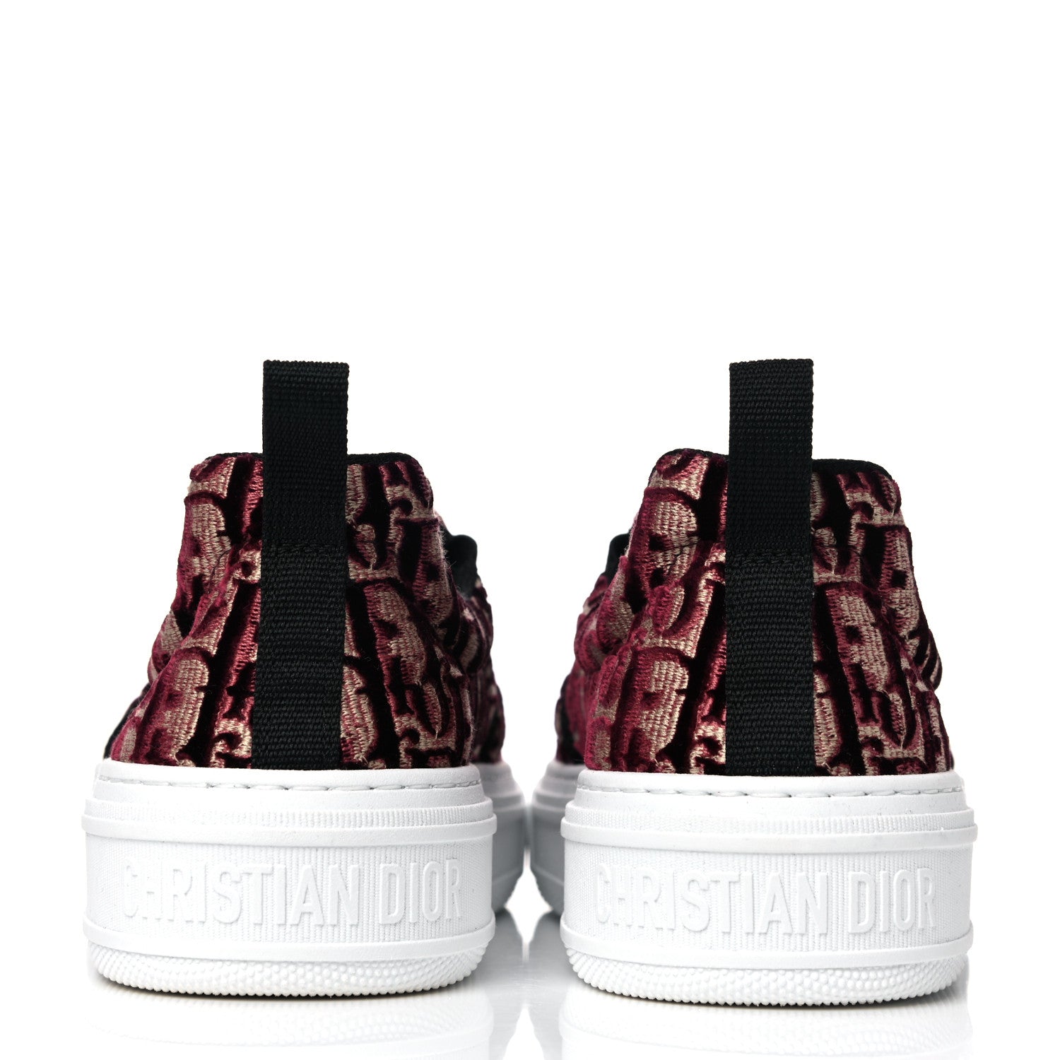 Christian Dior Velvet Oblique Womens Solar Slip On Sneakers 40.5 Scarlet 9 of 9