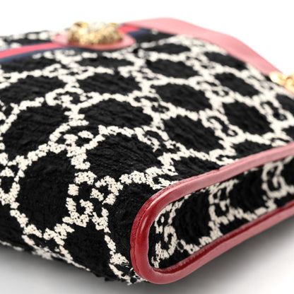 Gucci Tweed GG Monogram Large Rajah Chain Tote Romantic Cherry Black White 11 of 11