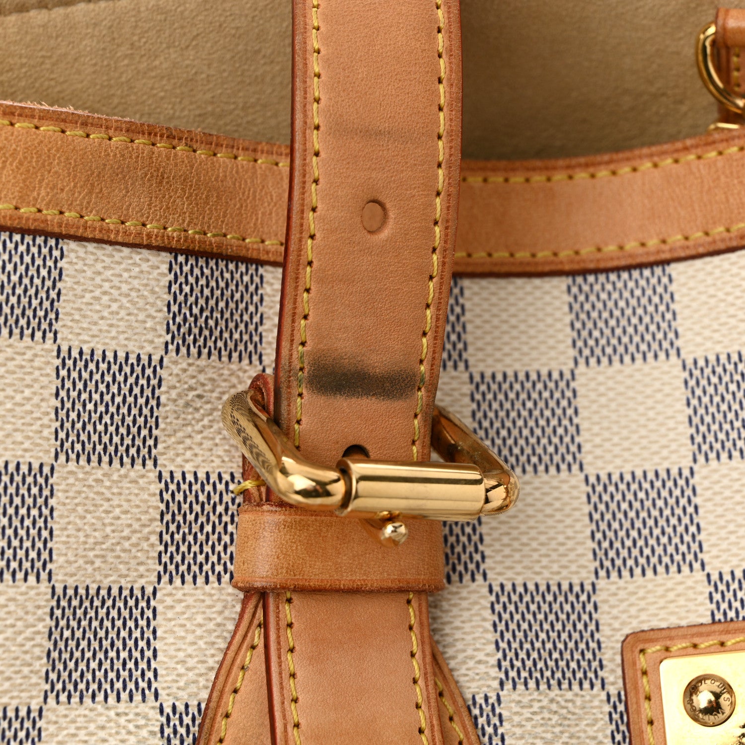 Louis Vuitton Damier Azur Hampstead MM 10 of 10