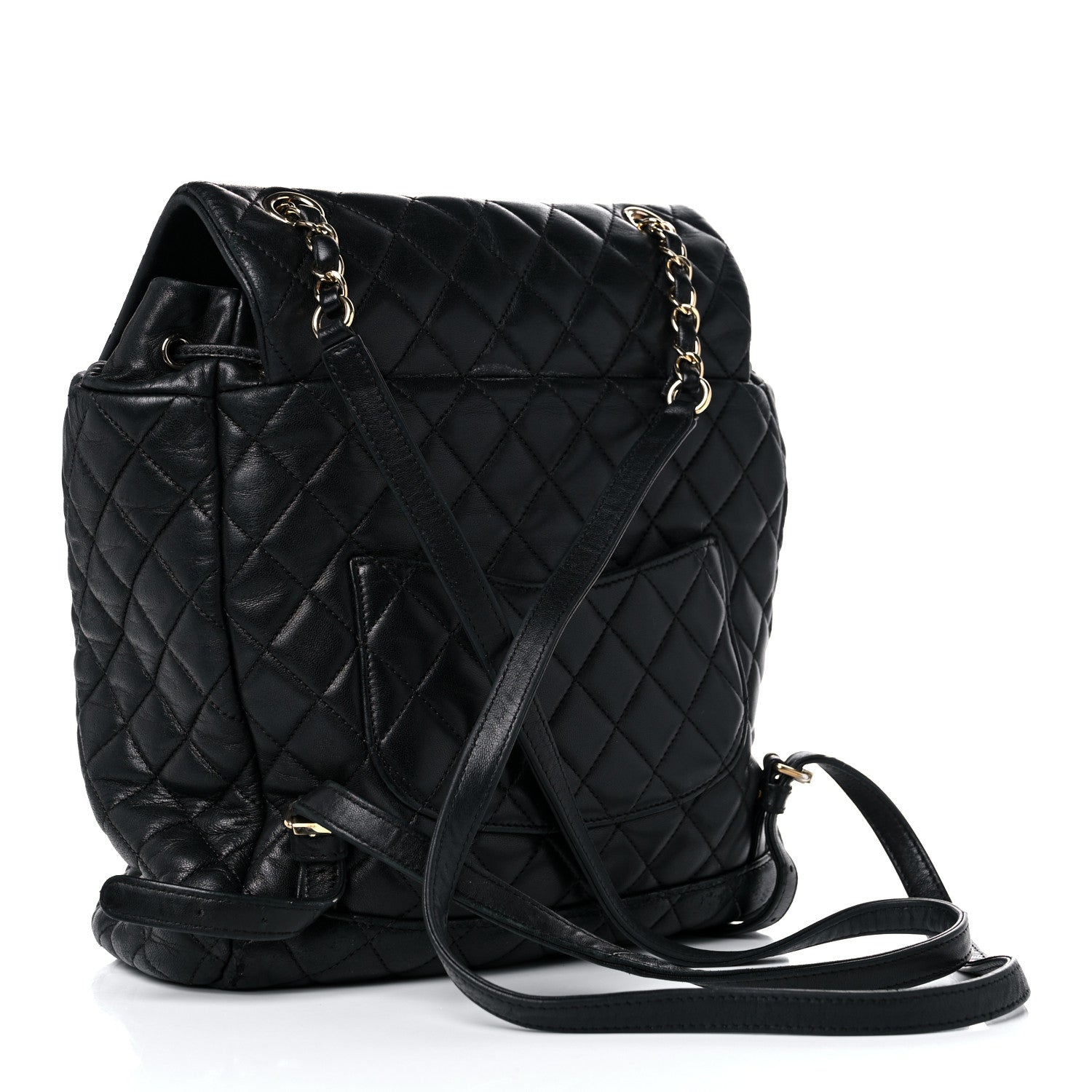 Chanel Lambskin Quilted Large Urban Spirit Backpack Black 3 of 21