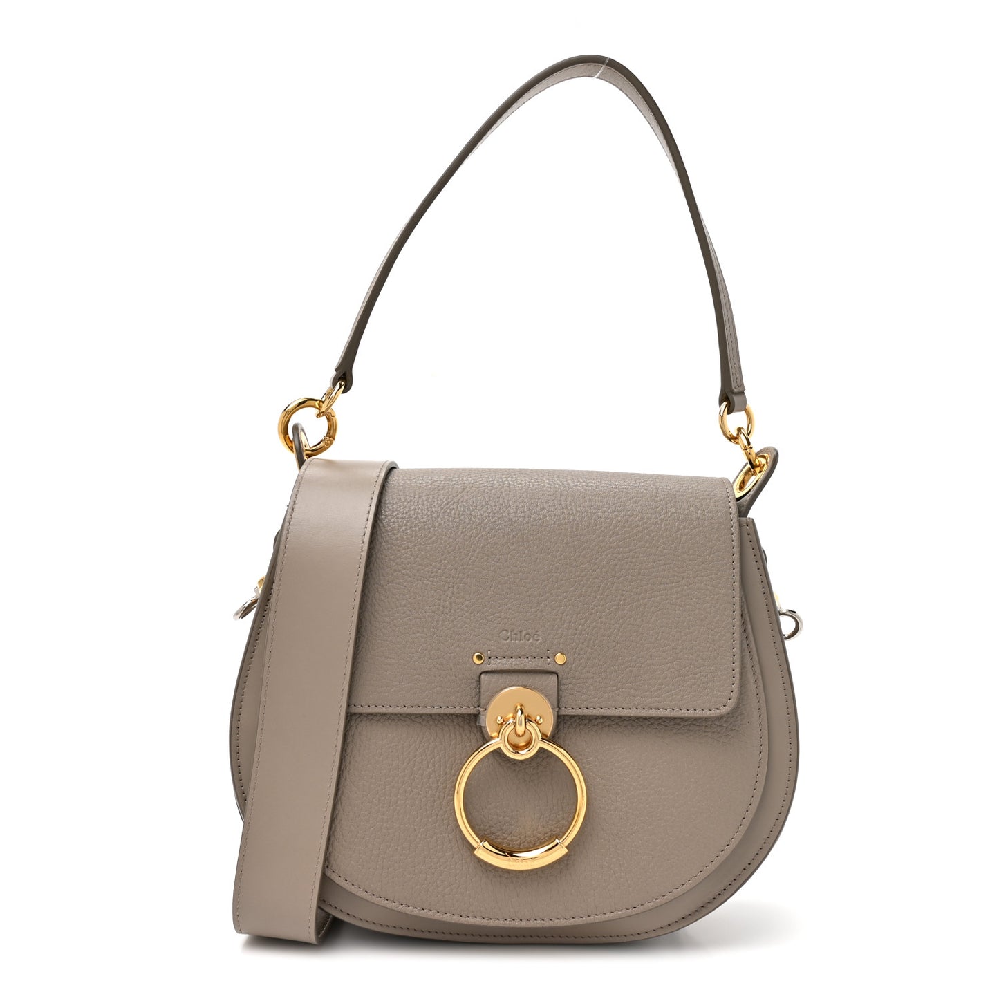 Calfskin Large Tess Bag Motty Grey