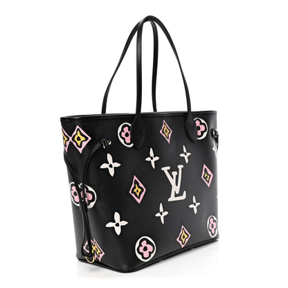 Louis Vuitton Monogram Giant Wild At Heart Neverfull MM Black 2 of 4