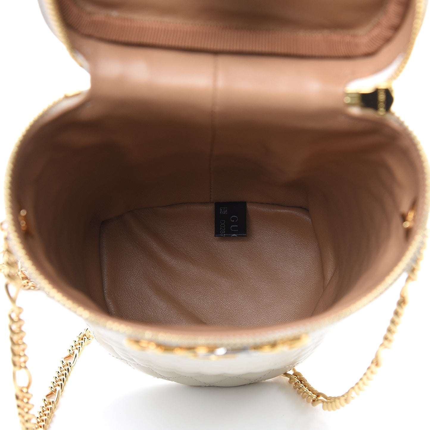 Calfskin Trapuntata Zumi Belt Bag Off White