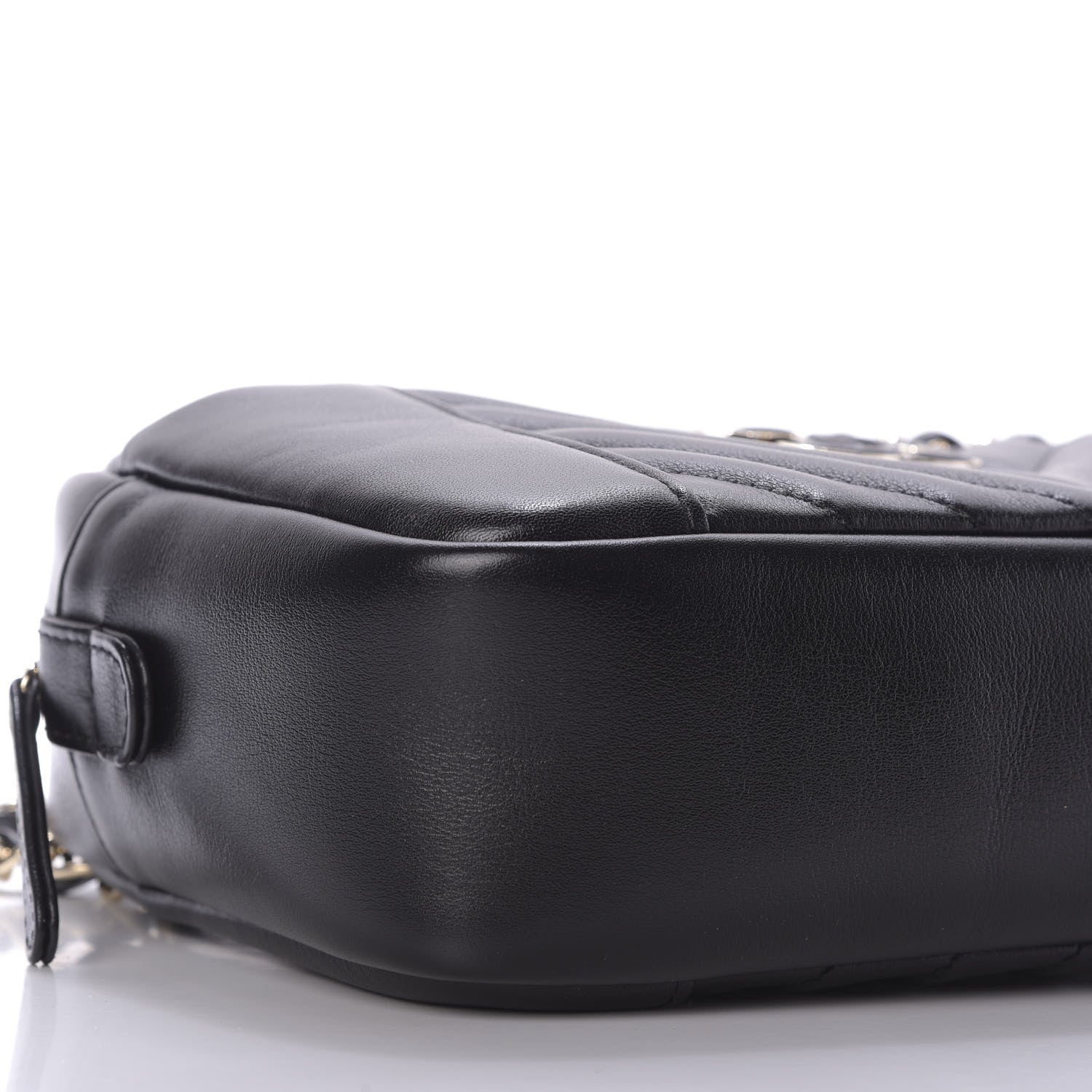 Chanel Calfskin Quilted Daily Chevron Camera Case Black 6 of 9