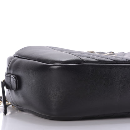 Chanel Calfskin Quilted Daily Chevron Camera Case Black 6 of 9