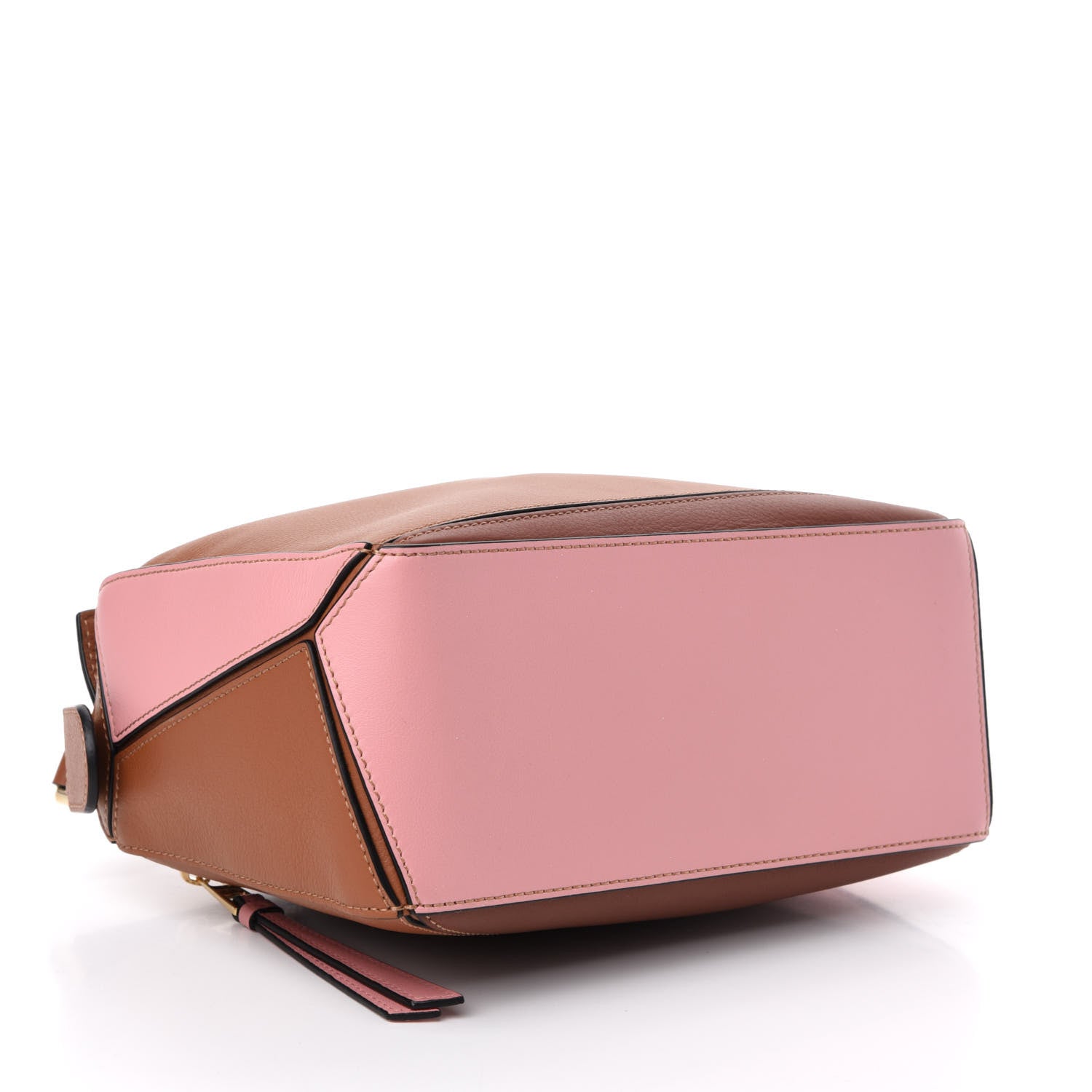 Loewe Calfskin Small Puzzle Bag Tan Medium Pink 5 of 9