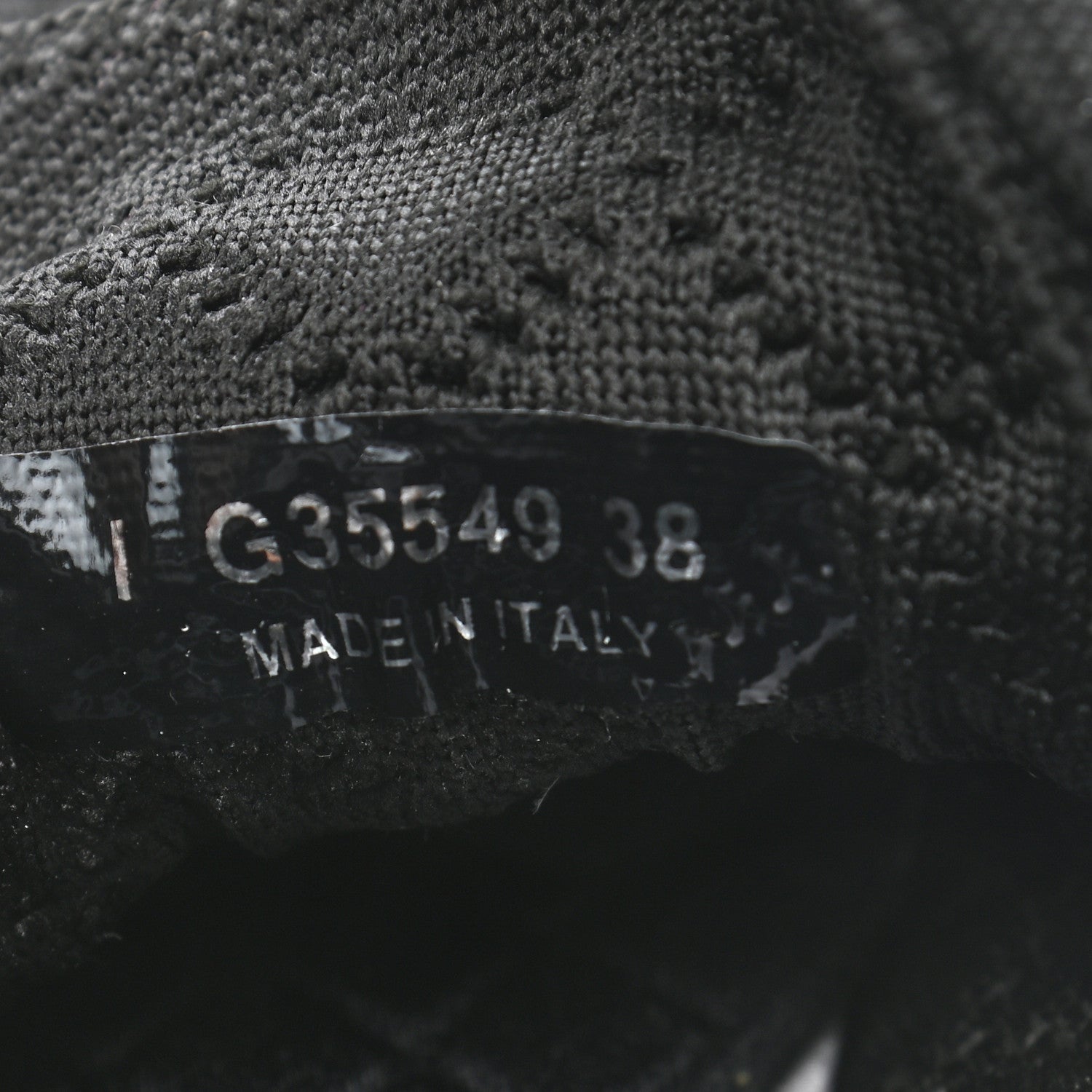 Chanel Fabric Logo Sneakers 38 Black 6 of 7