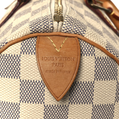 Louis Vuitton Damier Azur Speedy 30 6 of 11