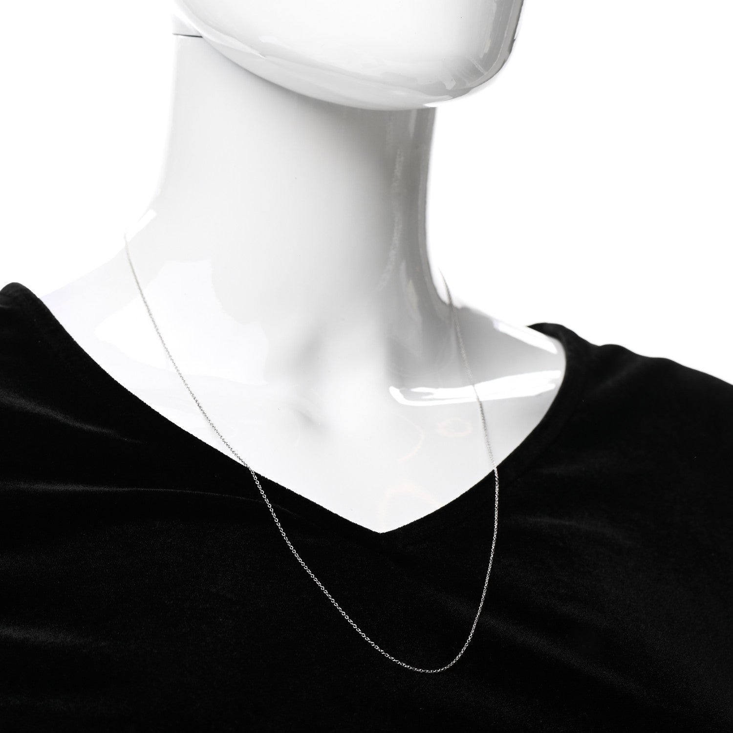 Tiffany Platinum Chain Necklace 24" 2 of 5