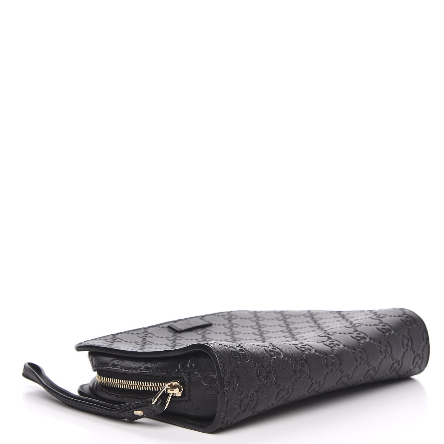 Guccissima Zip Clutch Black