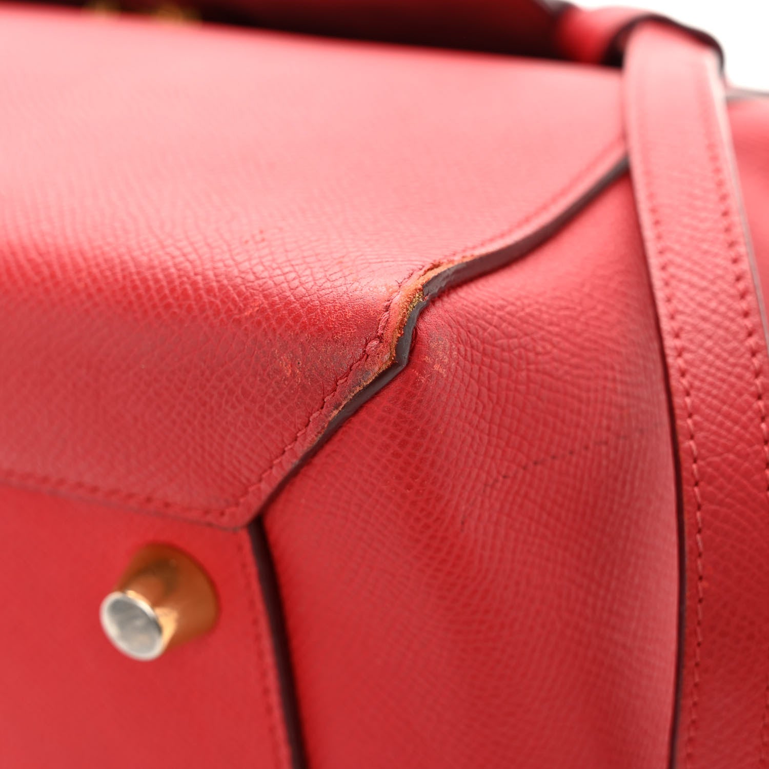 Celine Grained Calfskin Mini Belt Bag Coquelicot 15 of 17