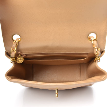 Chanel Caviar Quilted Small Single Flap Beige 5 of 14