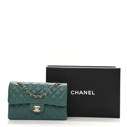Chanel Lambskin Quilted Small Double Flap Green 11 of 11