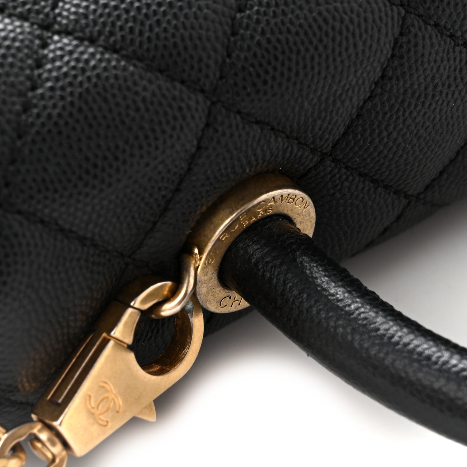 Chanel Caviar Quilted Small Coco Handle Flap Black 13 of 13
