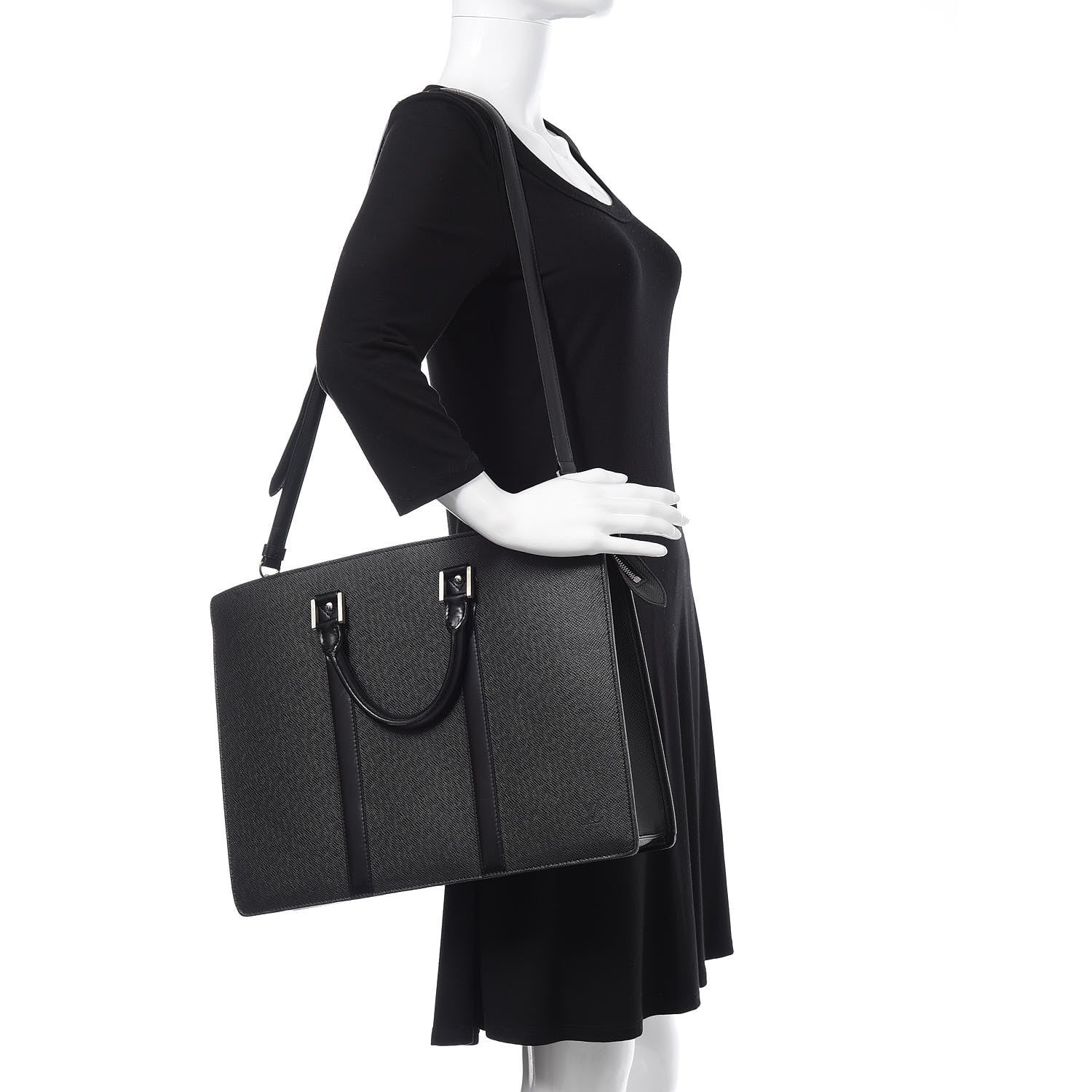 Louis Vuitton Taiga Lozan Briefcase Ardoise 2 of 15