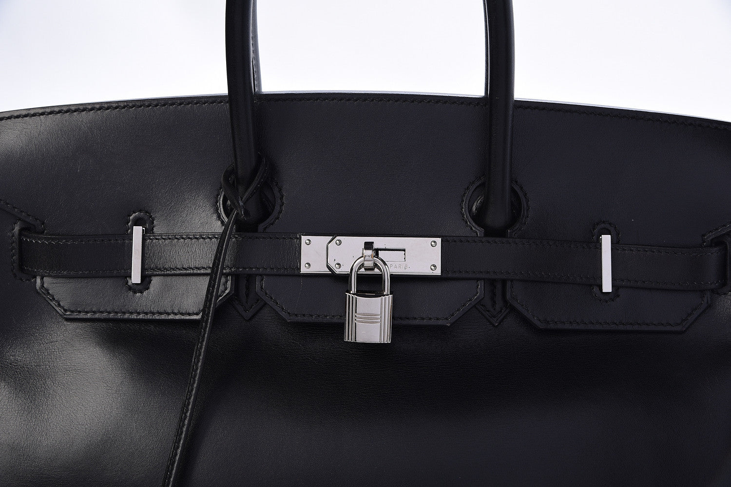 Hermes Box Birkin 35 Black Bleu Marine 35 of 42