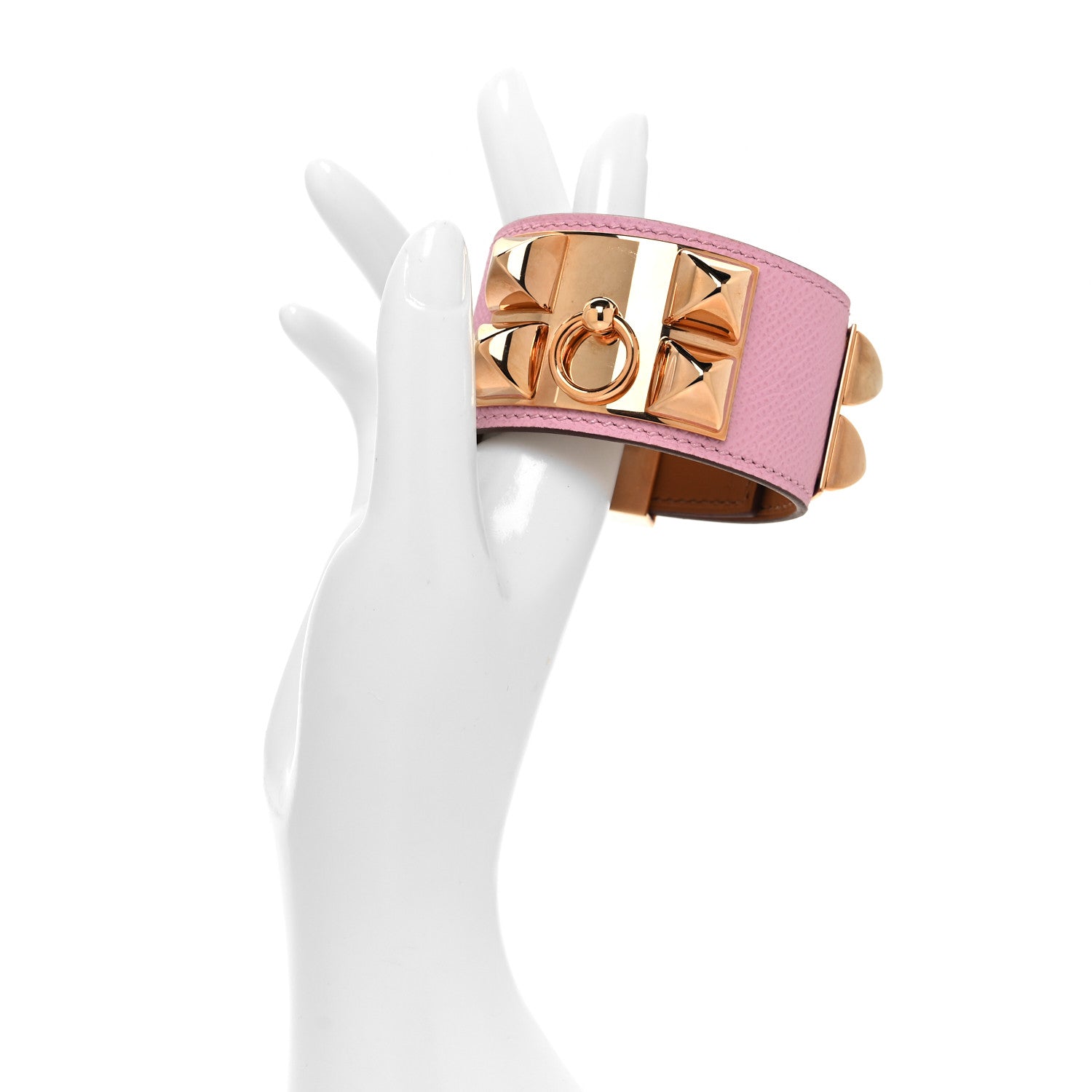 Hermes Epsom Collier de Chien CDC Bracelet T2 Mauve Sylvestre 2 of 5