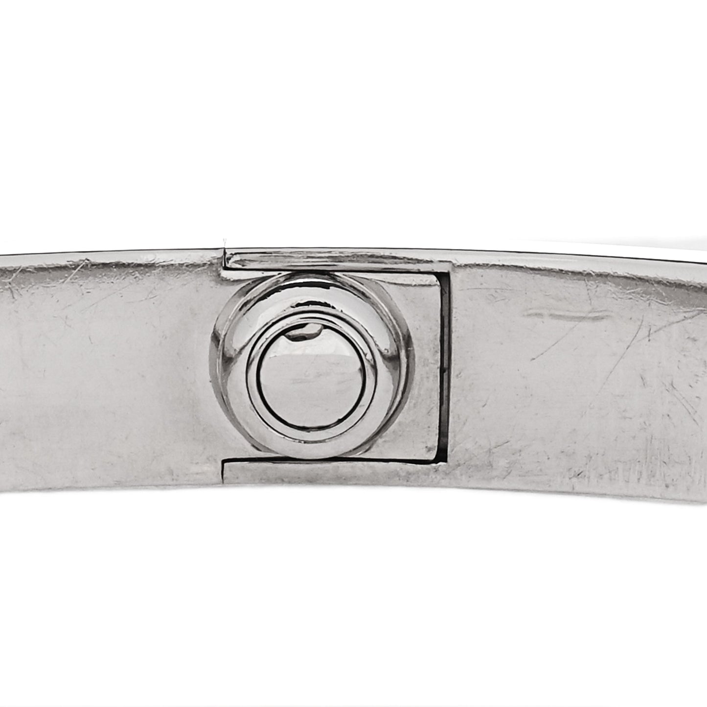 18K White Gold LOVE Bracelet 17