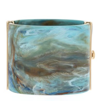 Chanel Resin CC Cuff Blue Multicolor 3 of 5