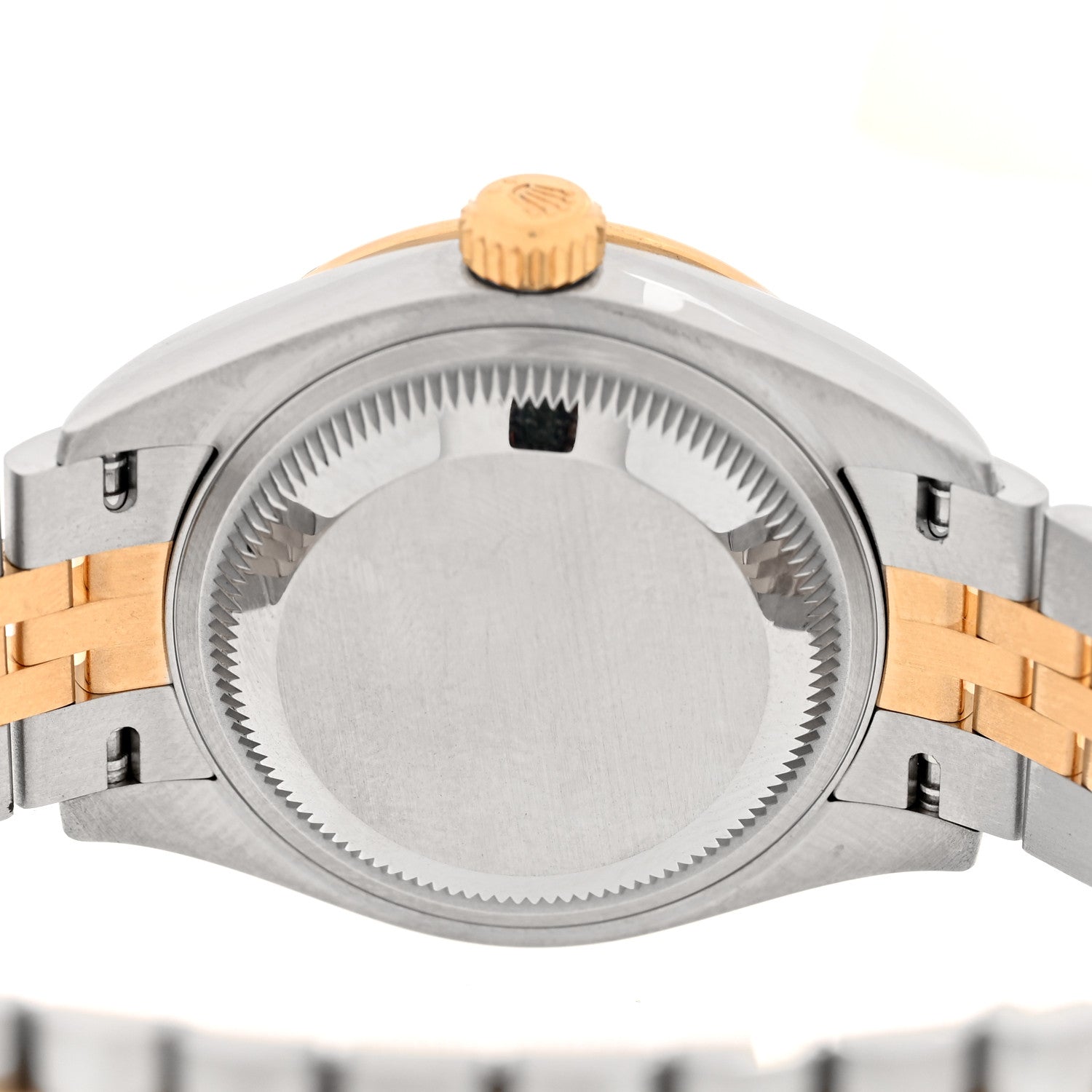 Rolex Stainless Steel 18K Yellow Gold Diamond 28mm Oyster Perpetual Datejust Watch Silver 279383RBR 4 of 5