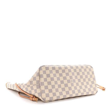 Louis Vuitton Damier Azur Neo Neverfull MM Rose Ballerine 4 of 10