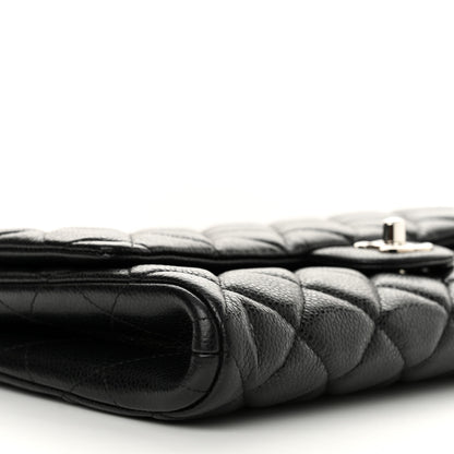 Chanel Caviar Quilted Clutch With Chain Flap Black 9 of 13